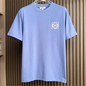 LOEWE Men's Sky Blue Anagram Logo T-Shirt